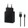 OEM Fast Charger Φορτιστής SmartPhone με 1 θύρα USB και Καλώδιο σε TYPE C 45W - Χρώμα: Μαύρο
